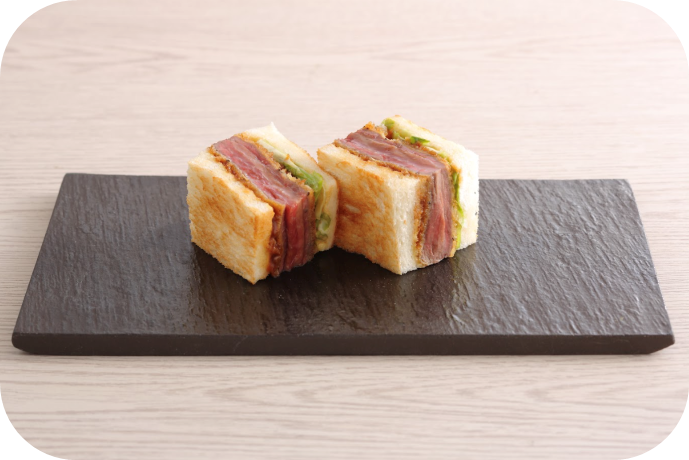 鹿児島黒牛のミルフィーユカツサンド