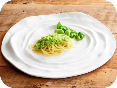 3種の青豆のボロネーゼ風